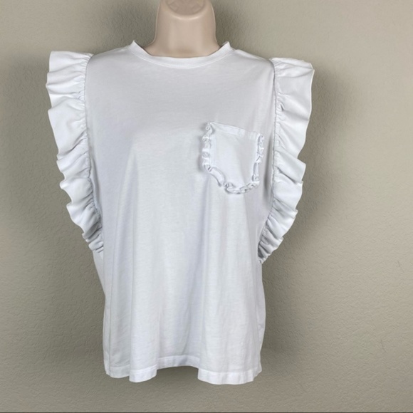 MSGM Ruffle Tshirt - Picture 1 of 7